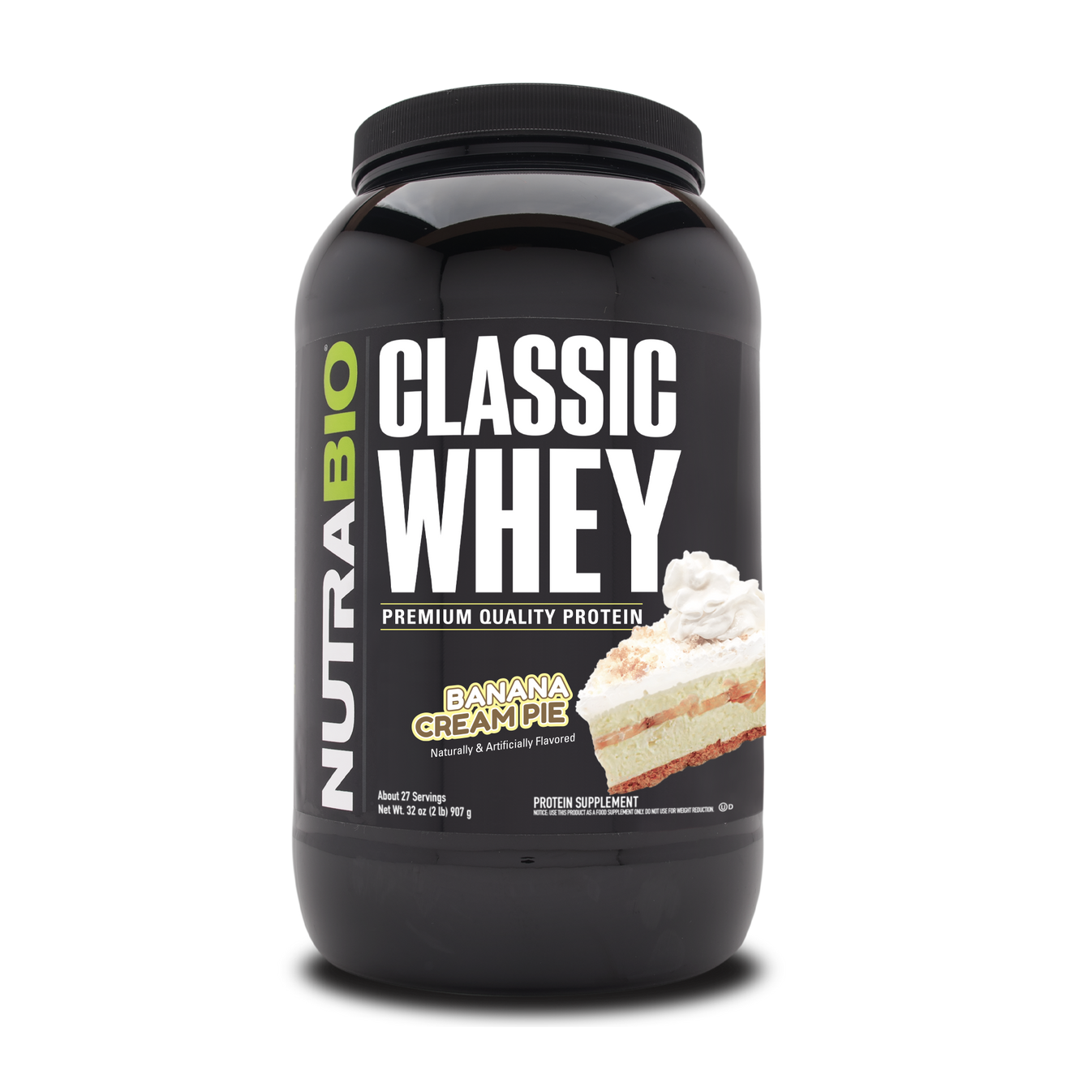 Nutrabio Classic Whey Protein Banana Cream Pie 2 LB