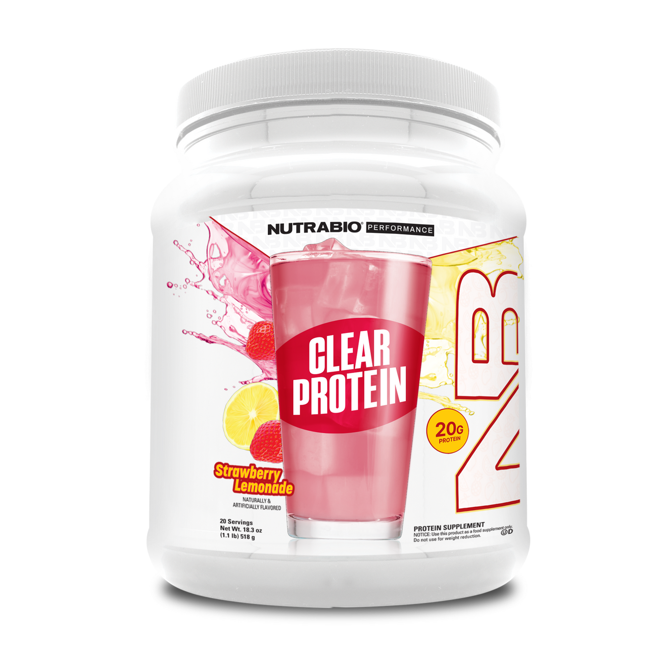 Nutrabio Clear Protein- Strawberry Lemonade