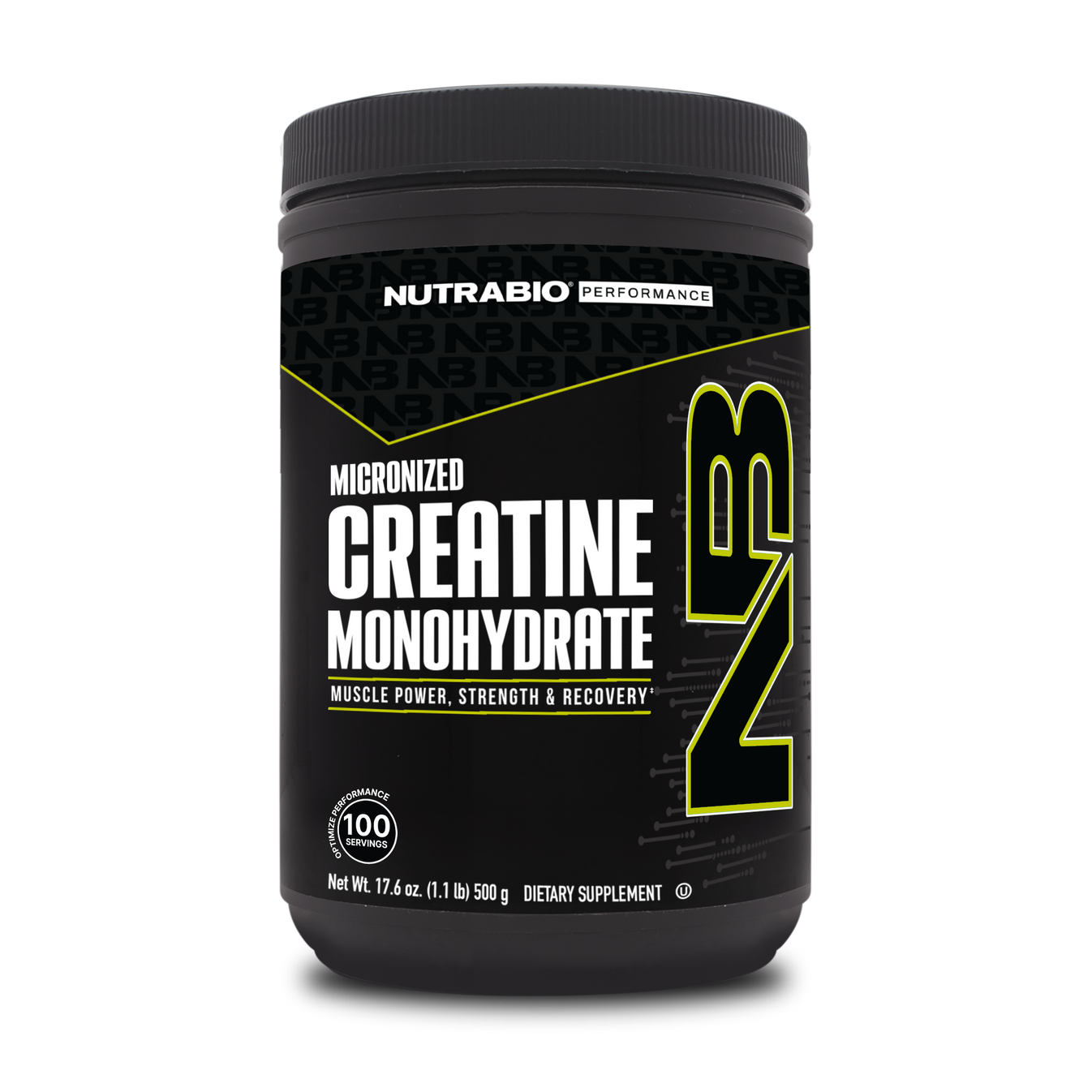 Nutrabio Micronized Creatine Monohydrate 500 Grams
