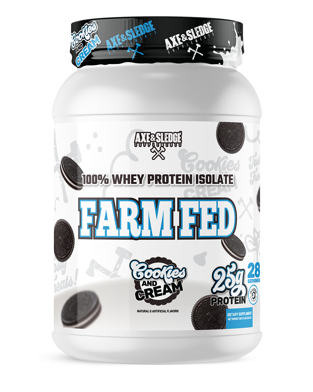 Axe & Sledge Farm Fed Protein 30serv Cookies & Cream