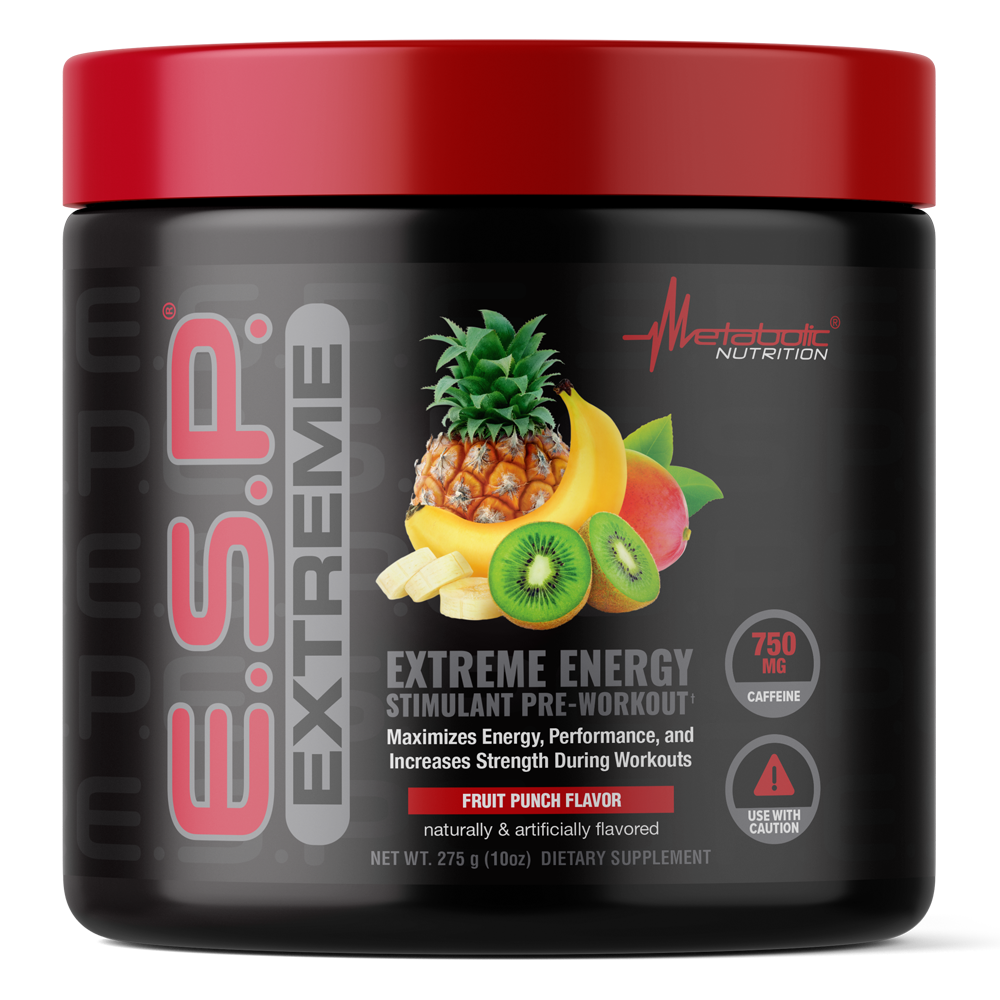 Metabolic Nutrition E.S.P. Extreme Pre-Workout 275g Fruit Punch Flavor