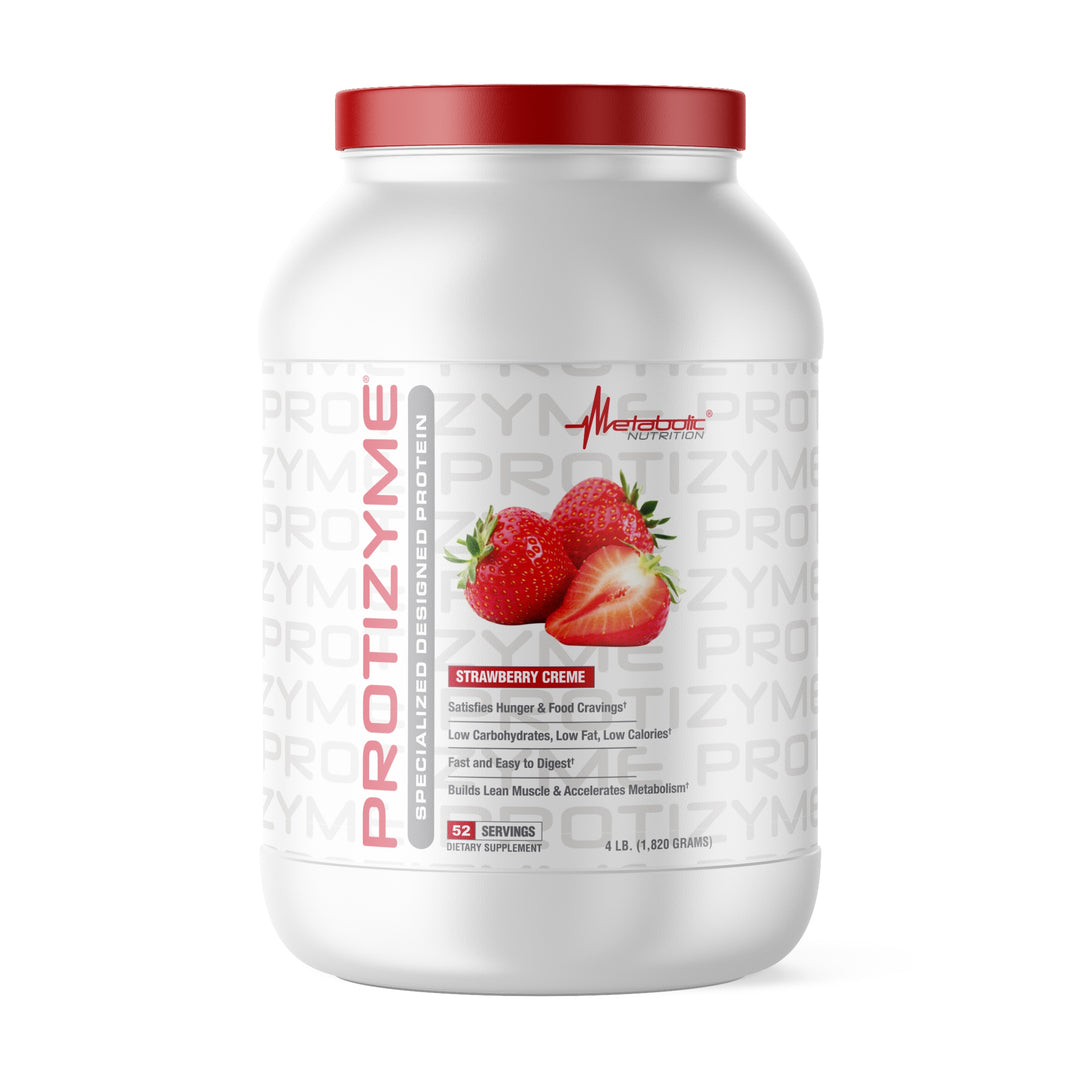 Metabolic Nutrition Protinzyme Protein 4 LB Strawberry Creme