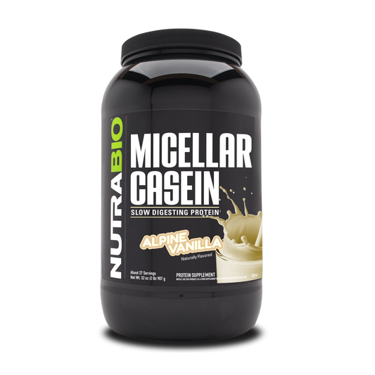 Nutrabio Micellar Casein Alpine Vanilla Protein 2 LB