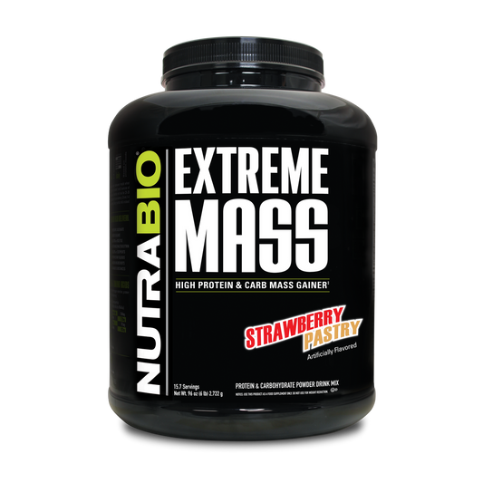 Nutrabio Extreme Mass Protein Strawberry Pastry 6 LB