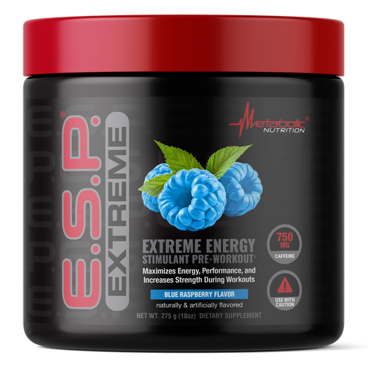 Metabolic Nutrition E.S.P. Extreme Pre-Workout 275g Blue Raspberry Flavor