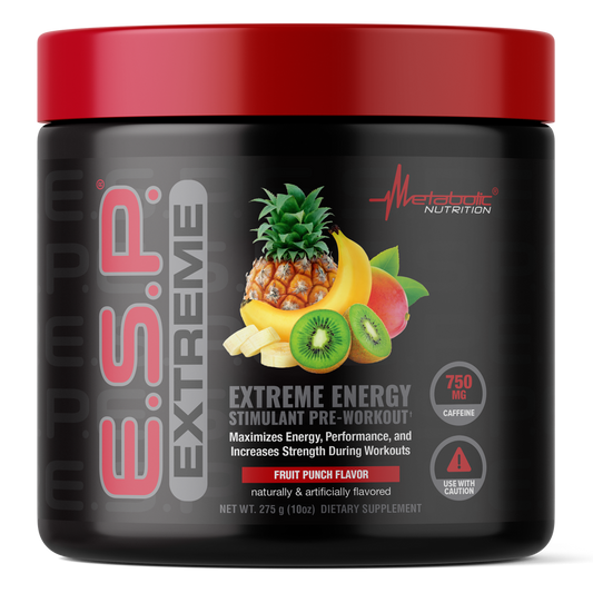 Metabolic Nutrition E.S.P. Extreme Pre-Workout 275g Fruit Punch Flavor