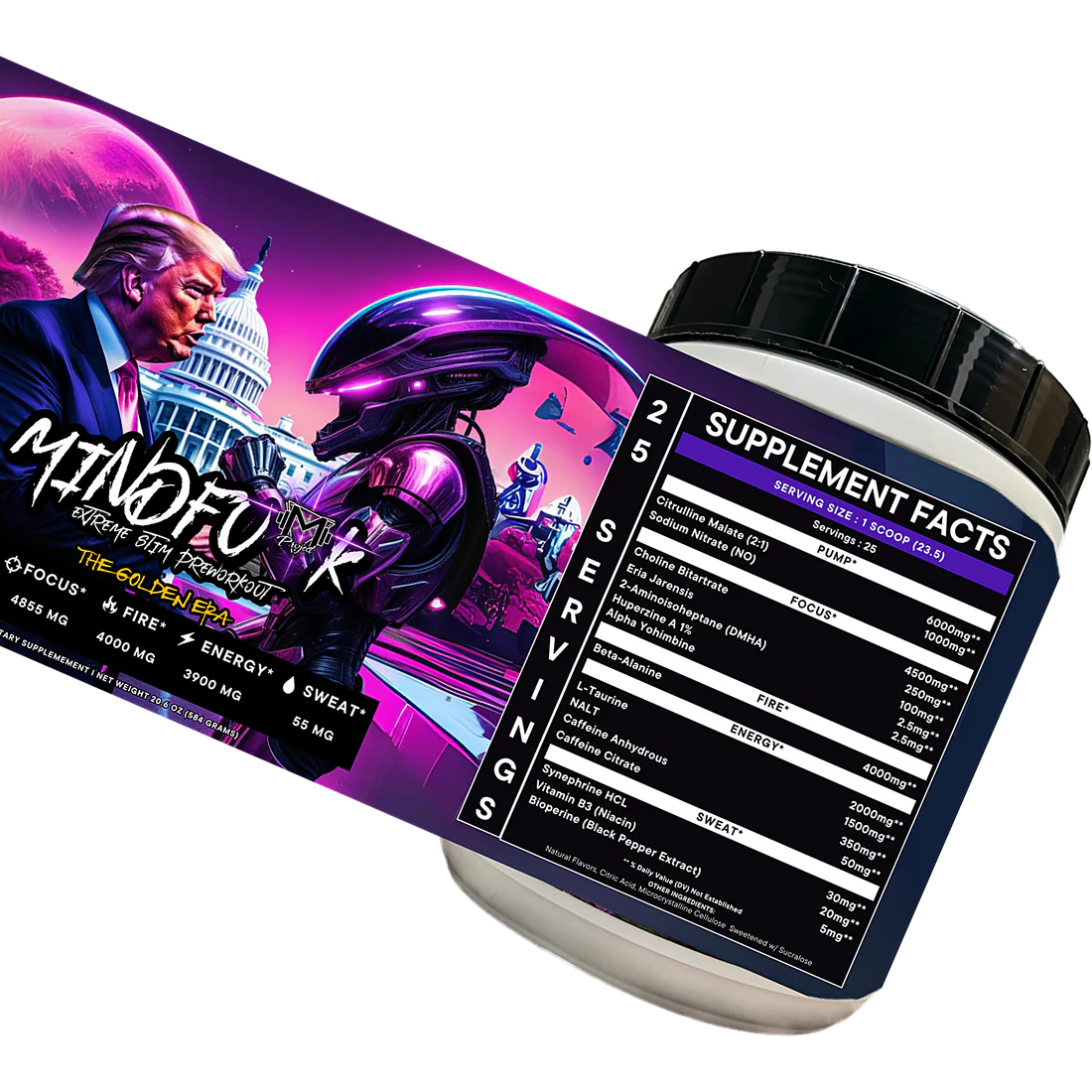 MINDFU*K Extreme Stim Pre-Workout - 25 Servings