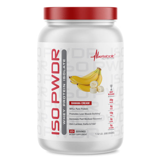 Metabolic Nutrition ISO PWDR Whey Protein 1.5 LB Banana Cream