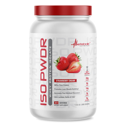 Metabolic Nutrition ISO PWDR Whey Protein 1.5 LB Strawberry Cream