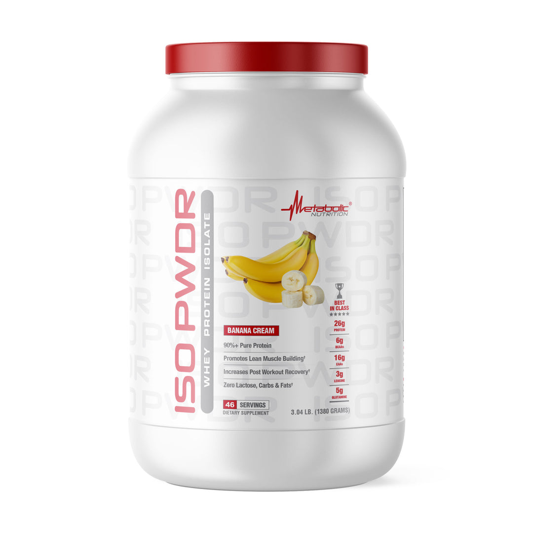 Metabolic Nutrition ISO PWDR Whey Protein 3 LB Banana Cream