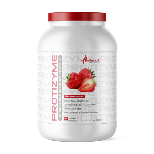Metabolic Nutrition Protinzyme Protein 4 LB Strawberry Creme
