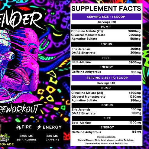 MINDBENDER V5 Nootropic High Stim Pre-Workout 40/20 Servings